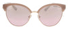 Michael Kors 0MK2057 33097E56 Amalfi Cateye Full Rim Milky pink/Gold Sunglasses