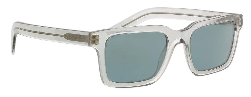 Prada 0PR 06WS U4301A52 Rectangular Full rim Grey Crystal Sunglasses