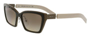 Prada 0PR 14XS 03C3D056 Cat Eye Full rim Brown Sunglasses