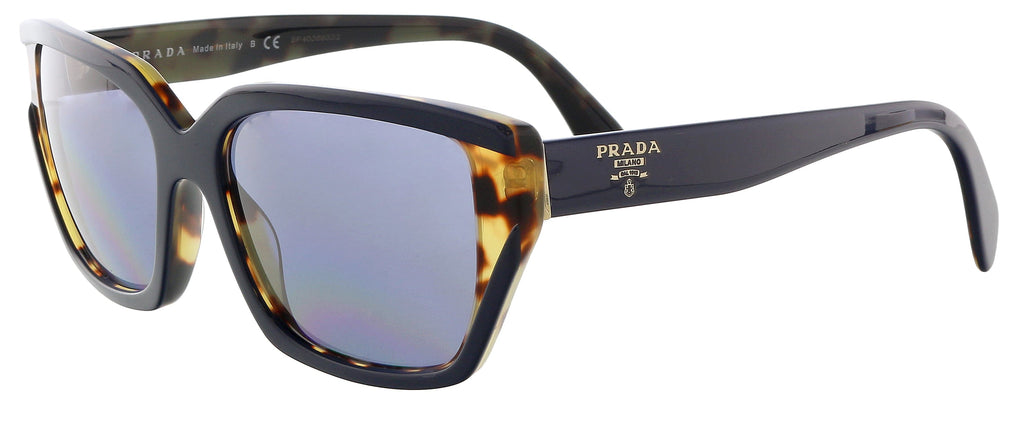 Prada  Full Rim Blue Irregullar Sunglasses