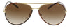 Prada 0PR 66XS 2AU6S157 Aviator Full Rim Havana Sunglasses