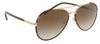 Prada 0PR 66XS 2AU6S157 Aviator Full Rim Havana Sunglasses