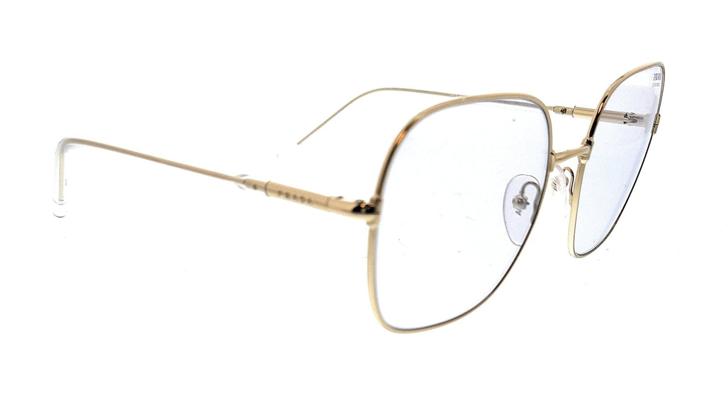 Prada 0PR 67XS ZVN07D58 Gold Square Sunglasses