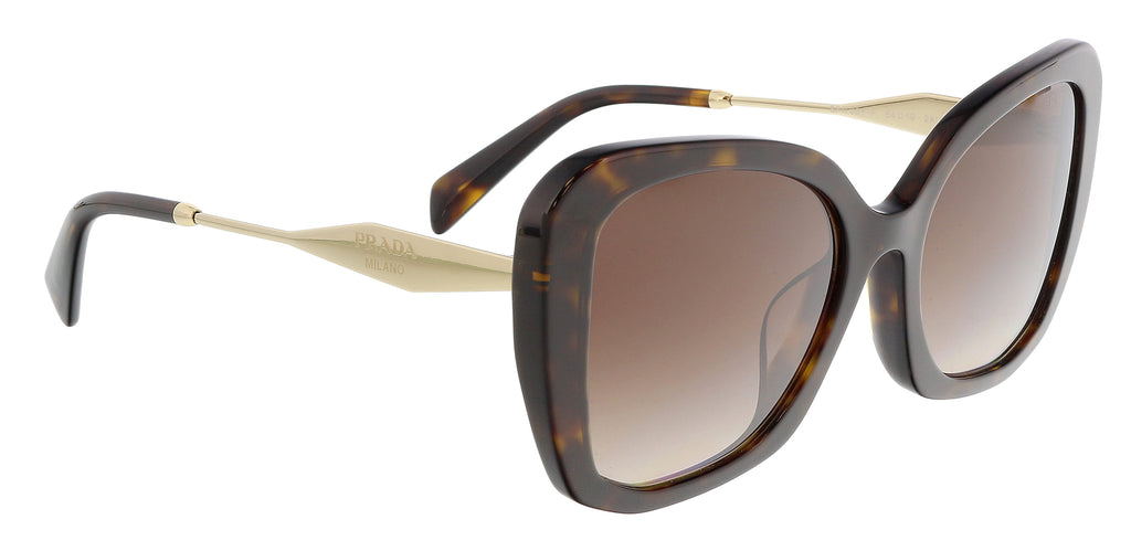 Prada 0PR 03YSF 2AU6S154 Butterfly Tortoise Sunglasses-Asian Fit-Small Defect