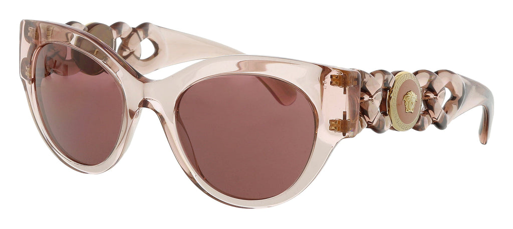 Versace  Cat Eye Full rim Pink Transparent Sunglasses