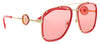 Versace 0VE2233 1472C860 Full Rim Red Gold Aviator Sunglasses