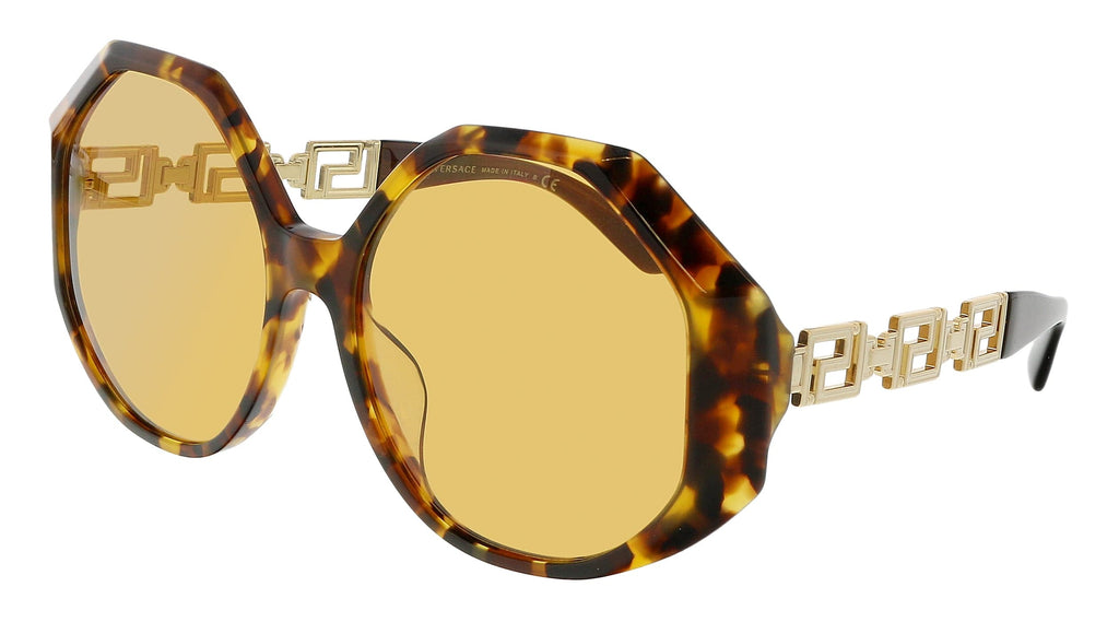 Versace  Oval Tortoise Brown Sunglasses