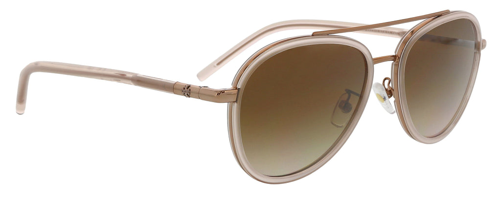 Tory Burch 0TY6089 332313 Rose Gold Aviator Sunglasses