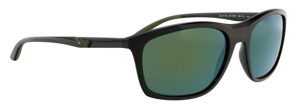 Emporio Armani 0EA4179 50176R Full Rim Black Rectangular Sunglasses
