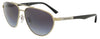 Emporio Armani  Full Rim Light Gold Aviator Sunglasses