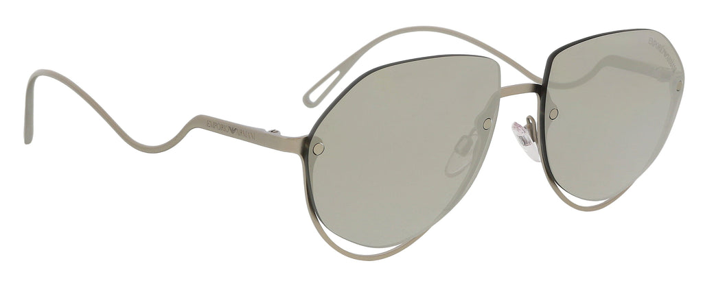 Emporio Armani 0EA2137 30456G Full Rim Matte Grey Square Sunglasses