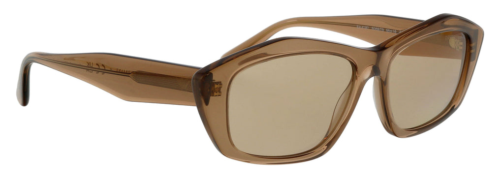 Emporio Armani 0EA4187 506973 Full Rim Shiny Transparent Brown Rectangular Sunglasses
