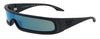 Emporio Armani  Full Rim Navy Blue Shield Sunglasses