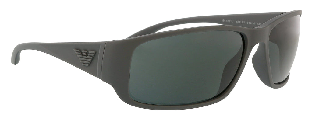 Emporio Armani 0EA4191U 514187 Full Rim Grey Rectangular Sunglasses