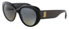 Burberry  Full Rim Black Cateye Sunglasses