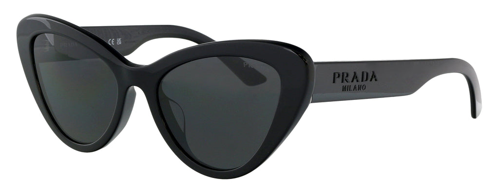 Prada  Full Rim Black Cateye Sunglasses