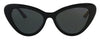 Prada 0PR 13YSF 1AB5S0 Full Rim Black Cateye Sunglasses