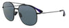 Prada  Full Rim Black Aviator Sunglasses