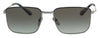 Prada 0PR 52YS M4Y0A756 Full Rim Gunmetal Rectangular Sunglasses