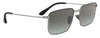 Prada 0PR 52YS M4Y0A756 Full Rim Gunmetal Rectangular Sunglasses