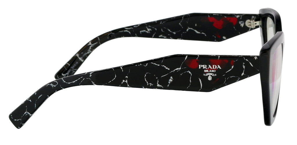 Prada 0PR 26YS 1AB08N54 Full Rim Black Irregular Sunglasses