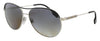 Burberry  Full Rim Silver Aviator Sunglasses