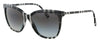 Burberry  Full Rim Check White/Black Cateye Sunglasses