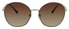 Burberry 0BE3094 11451356 Full Rim Light Gold Round Sunglasses
