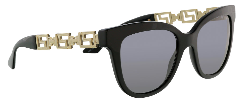 Versace 0VE4394 GB1/8154 Full Rim Black Cateye Sunglasses