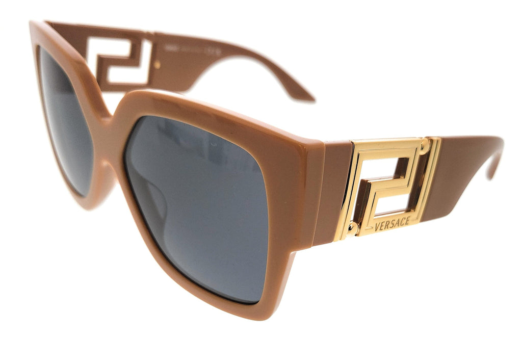 Versace  59 Square Sand Sunglasses