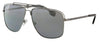 Versace  Full Rim Gunmetal Aviator Sunglasses