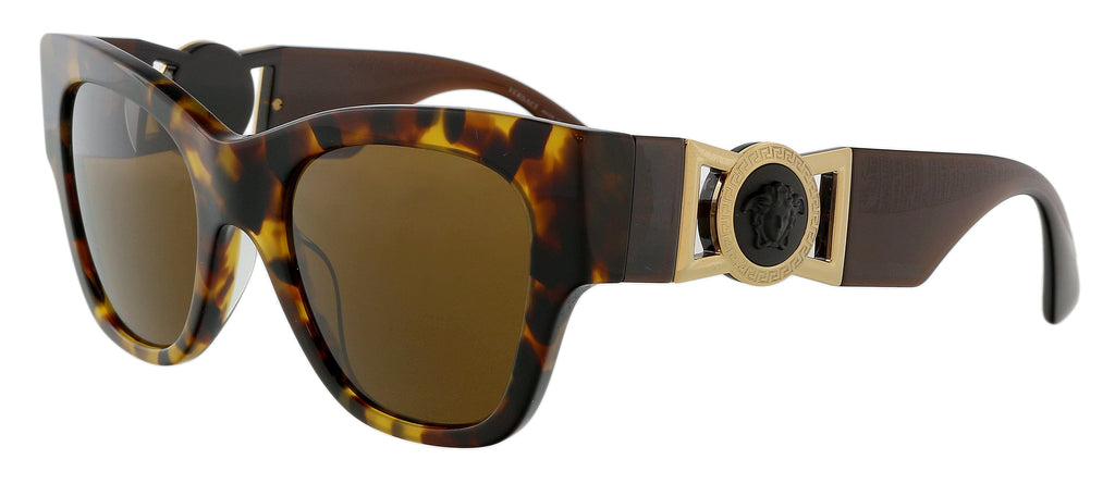 Versace  Full Rim Havana  Cateye Sunglasses