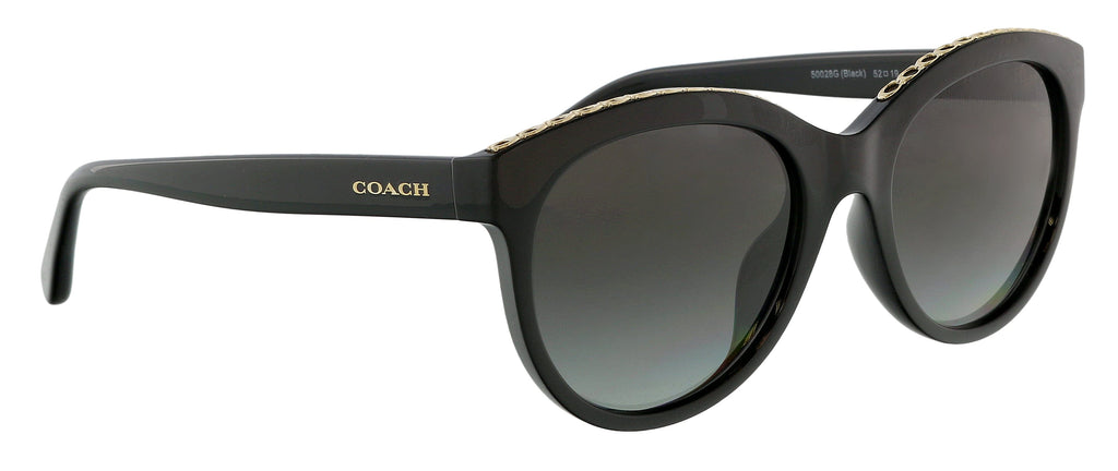 Coach 0HC8297U 50028G52 Full Rim Black Cateye Sunglasses