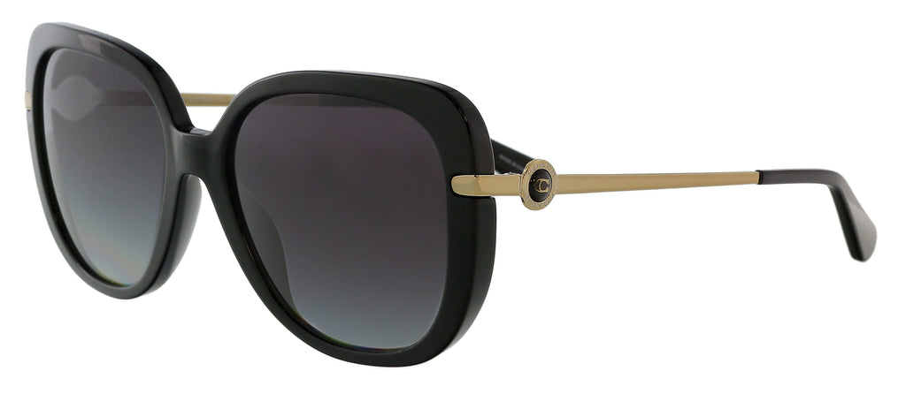 Coach  Full Rim Black Butterfly Sunglasses