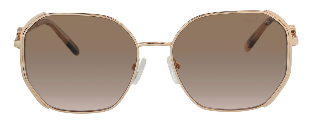 Michael Kors  0MK1074B 11081157 Santorini Full Rim Rose Gold Square Sunglasses