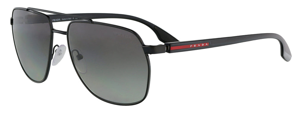 Prada Linea Rossa  Full Rim Black Square Sunglasses