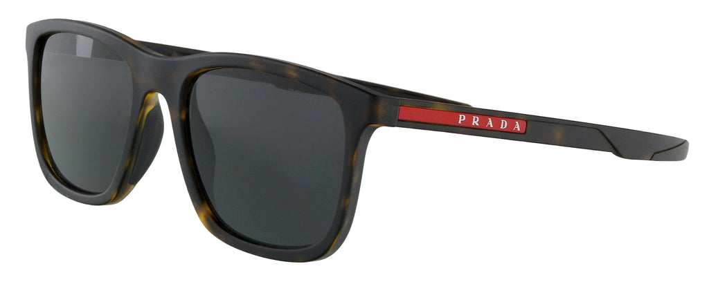 Prada Linea Rossa  Full Rim Havana  Square Sunglasses