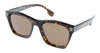 Burberry  300273Cooper Dark Havana Square Full Rim Sunglasses