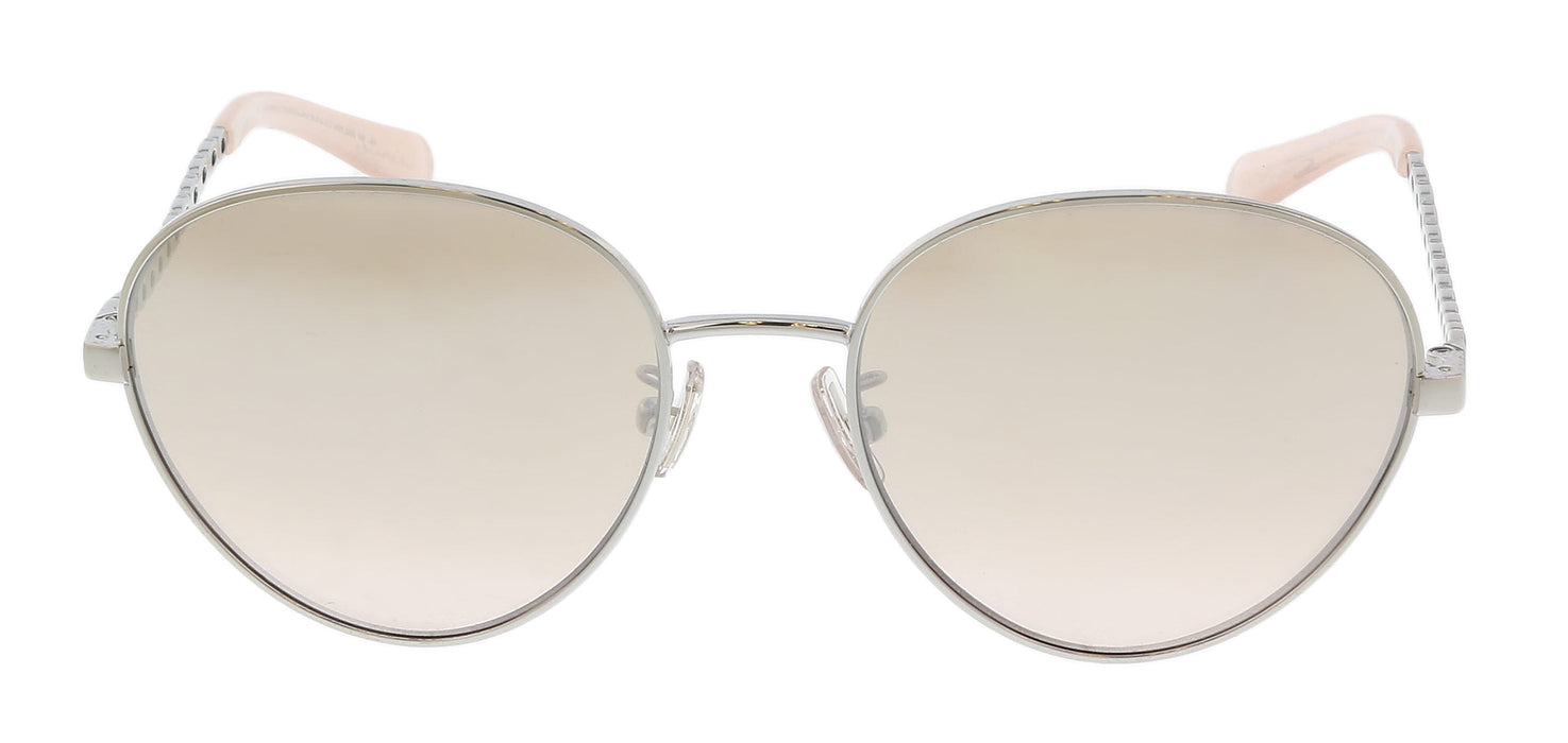 Coach 0HC7114 90018Z Silver Aviator Full Rim Sunglasses