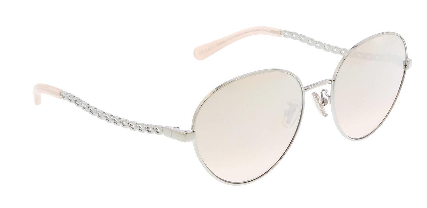 Coach 0HC7114 90018Z Silver Aviator Full Rim Sunglasses