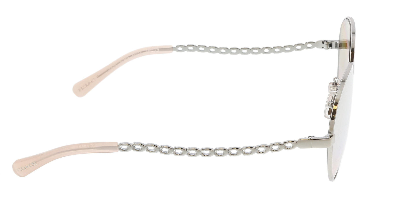 Coach 0HC7114 90018Z Silver Aviator Full Rim Sunglasses