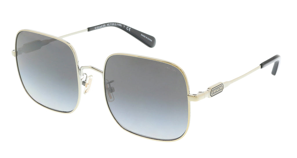 Coach  93468G Light Gold Square Full Rim Sunglasses