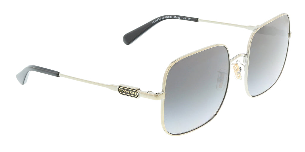 Coach 0HC7120 93468G Light Gold Square Full Rim Sunglasses