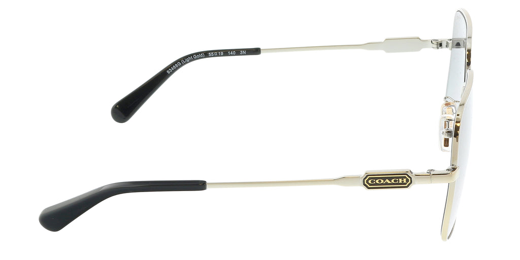 Coach 0HC7120 93468G Light Gold Square Full Rim Sunglasses