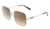 Coach  935674 Light Gold Square Full Rim Sunglasses