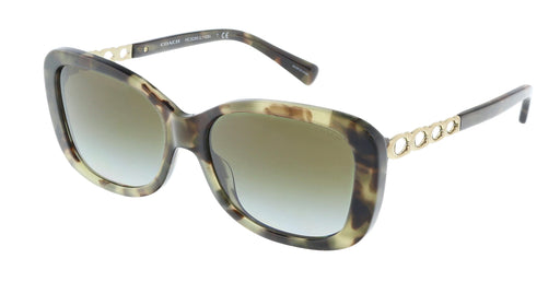 Coach 0HC8286 55927Z Green Havana Square  Full Rim Sunglasses