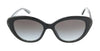 Coach 0HC8288 55828G Black Glitter Signature Cat Eye Full Rim Sunglasses