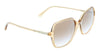 Coach 0HC8344U 556113 Transparent Beige Square Full Rim Sunglasses