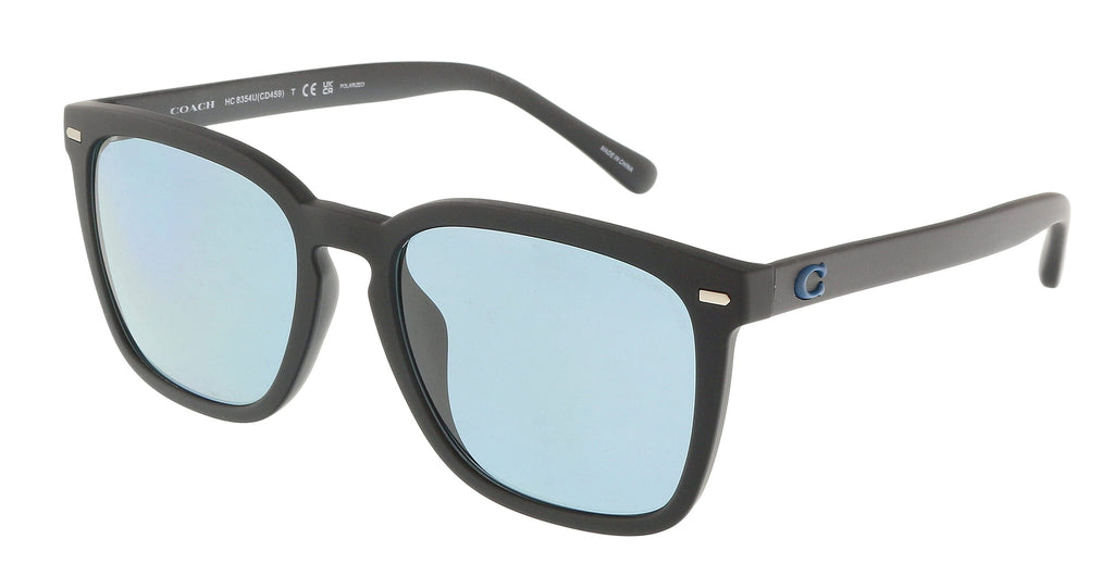 Coach  57202V Transparent Grey Square Full Rim Sunglasses