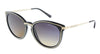 Michael Kors  1014T3 Brisbane Light Gold/Black Cat Eye Full Rim Sunglasses